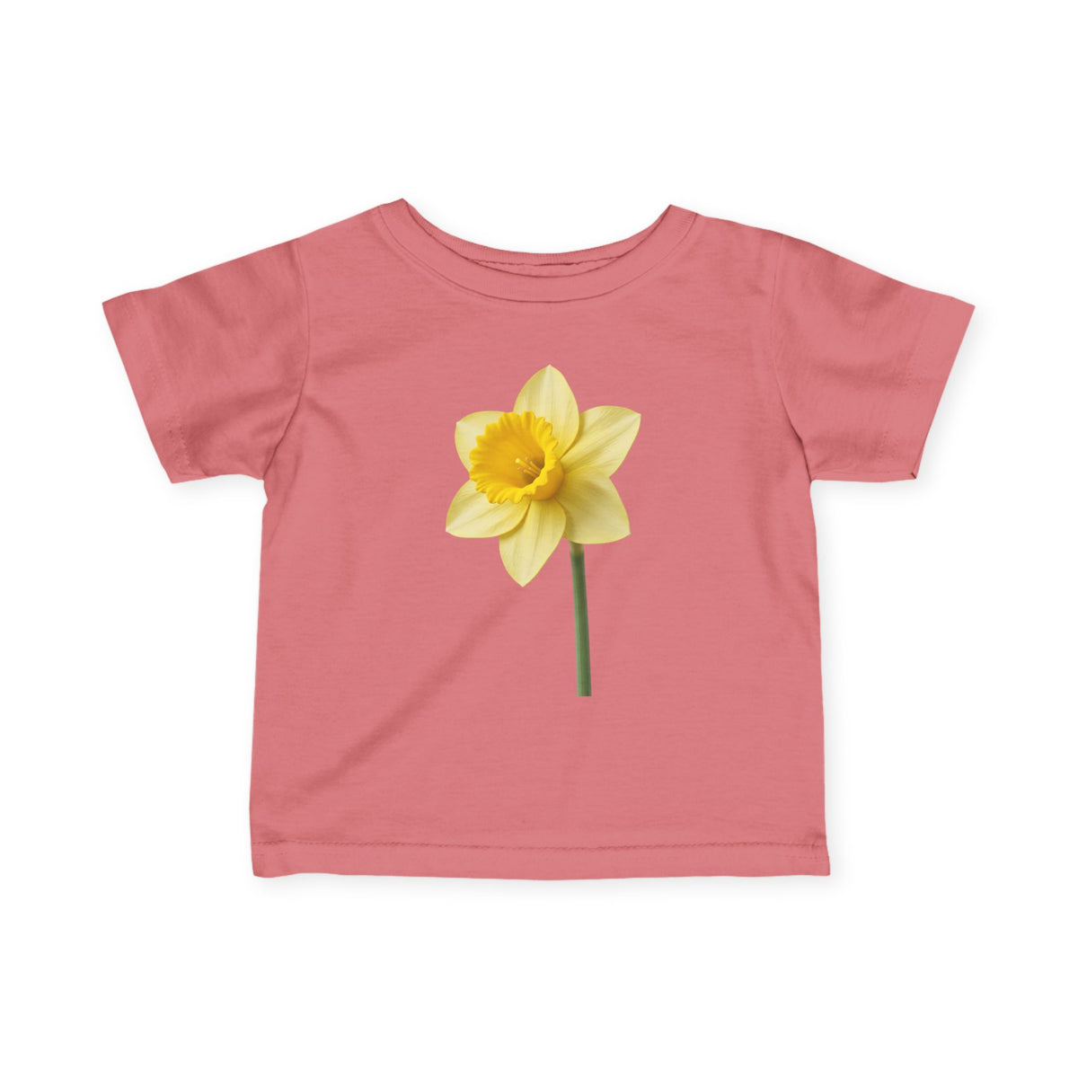 Infant Tee — Yellow Daffodil Floral Baby Shirt