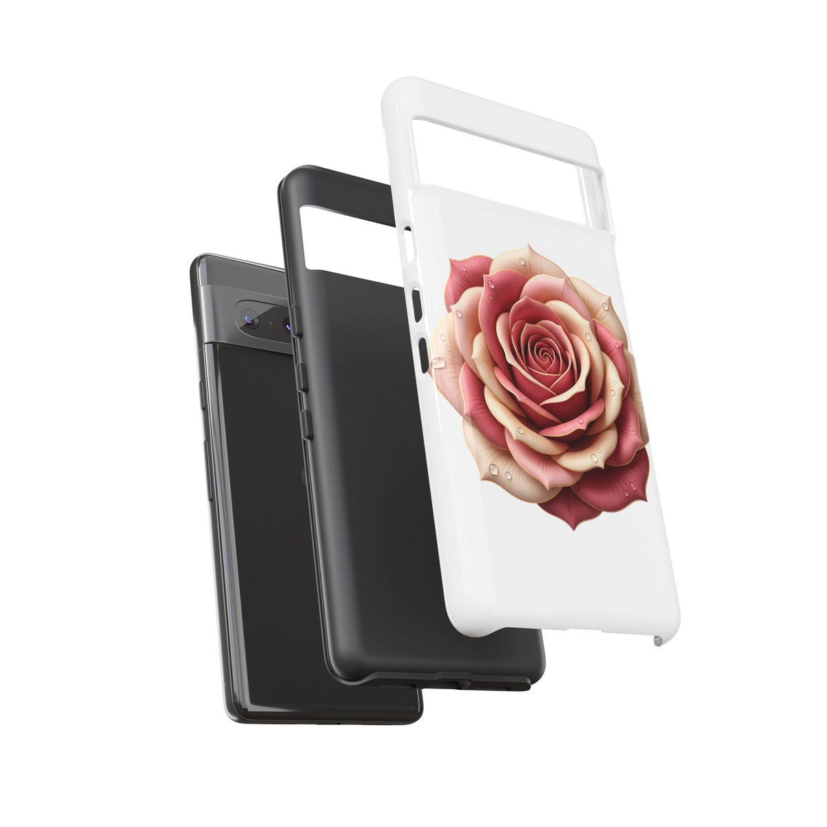 Rose Waterdrop Tough Phone Case — Protective Floral iPhone Cover