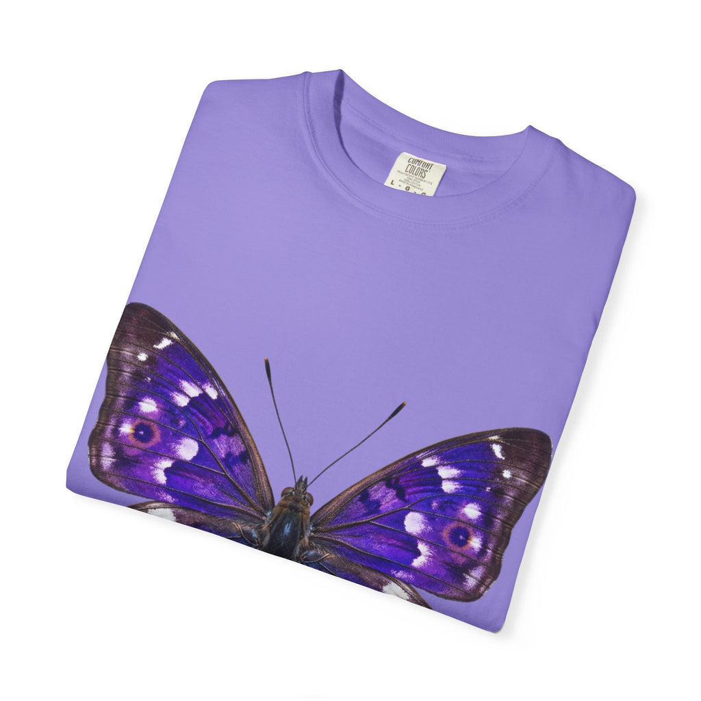 Purple Butterfly T-Shirt — Vibrant Vintage Moth Graphic Tee