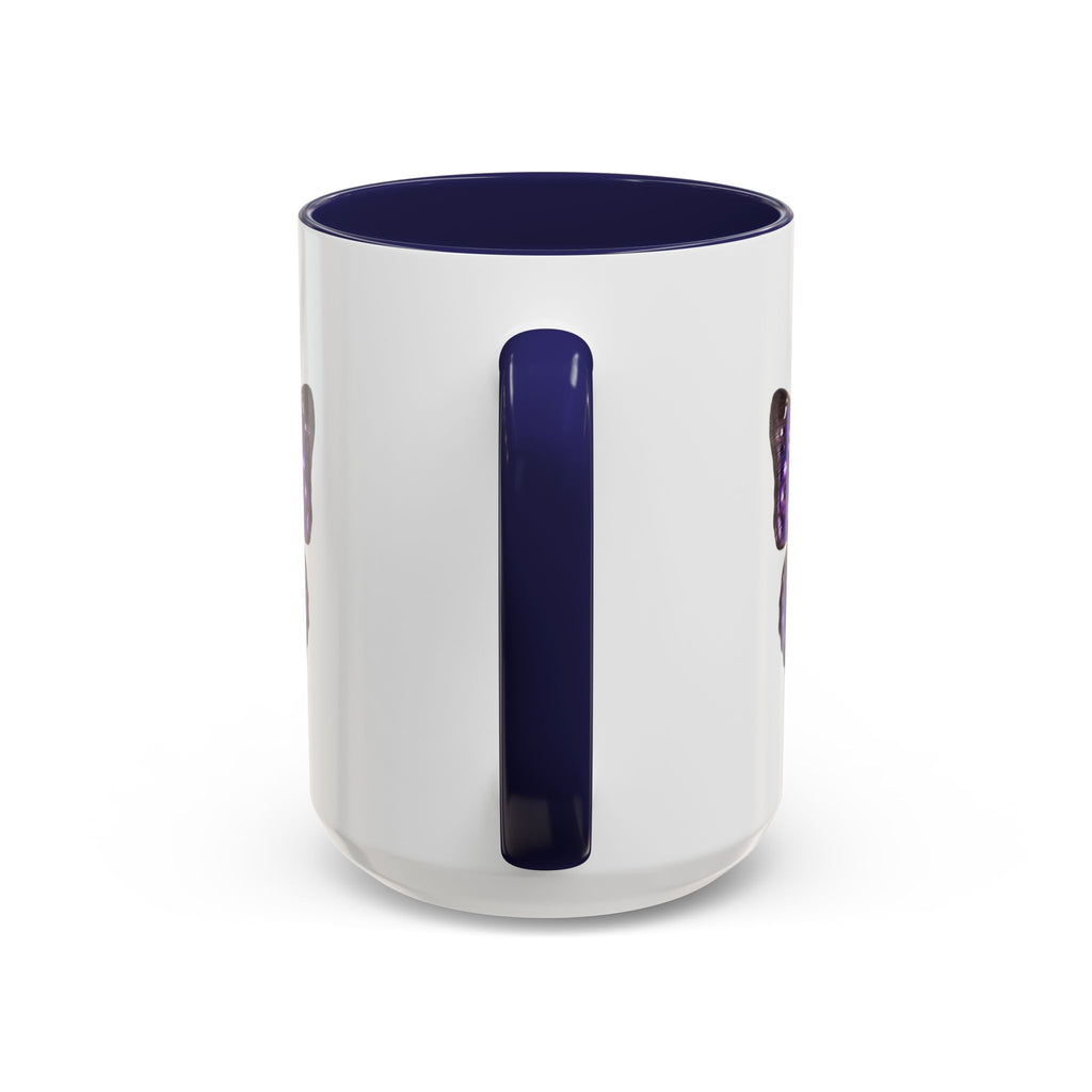 Purple Butterfly Accent Coffee Mug – Elegant Floral Butterfly Ceramic Cup