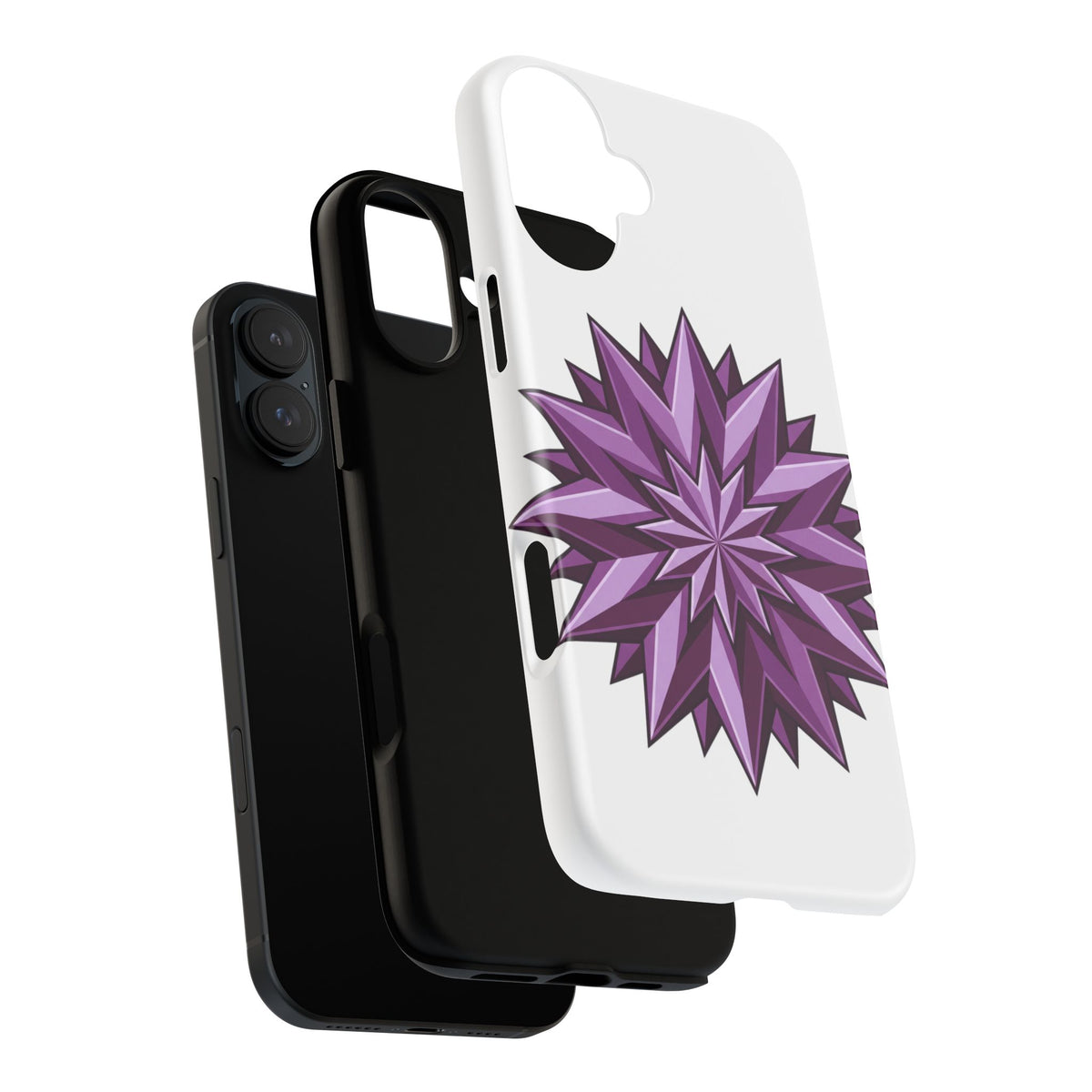 Purple Geometric Star Phone Case