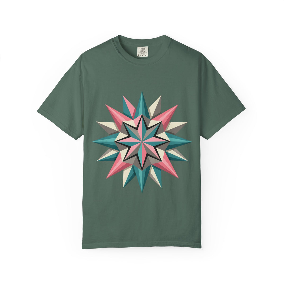 Geometric Starburst Graphic T-Shirt