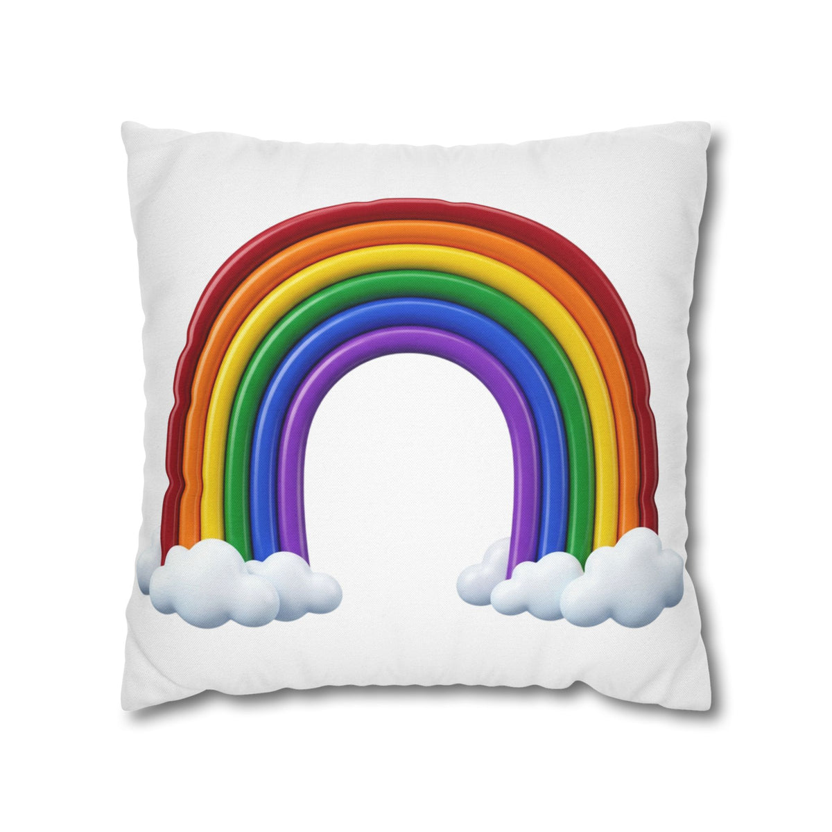Rainbow Spun Polyester Square Pillowcase