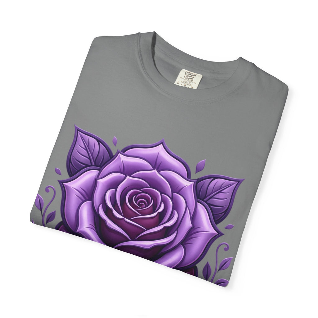 Purple Rose Graphic T-Shirt
