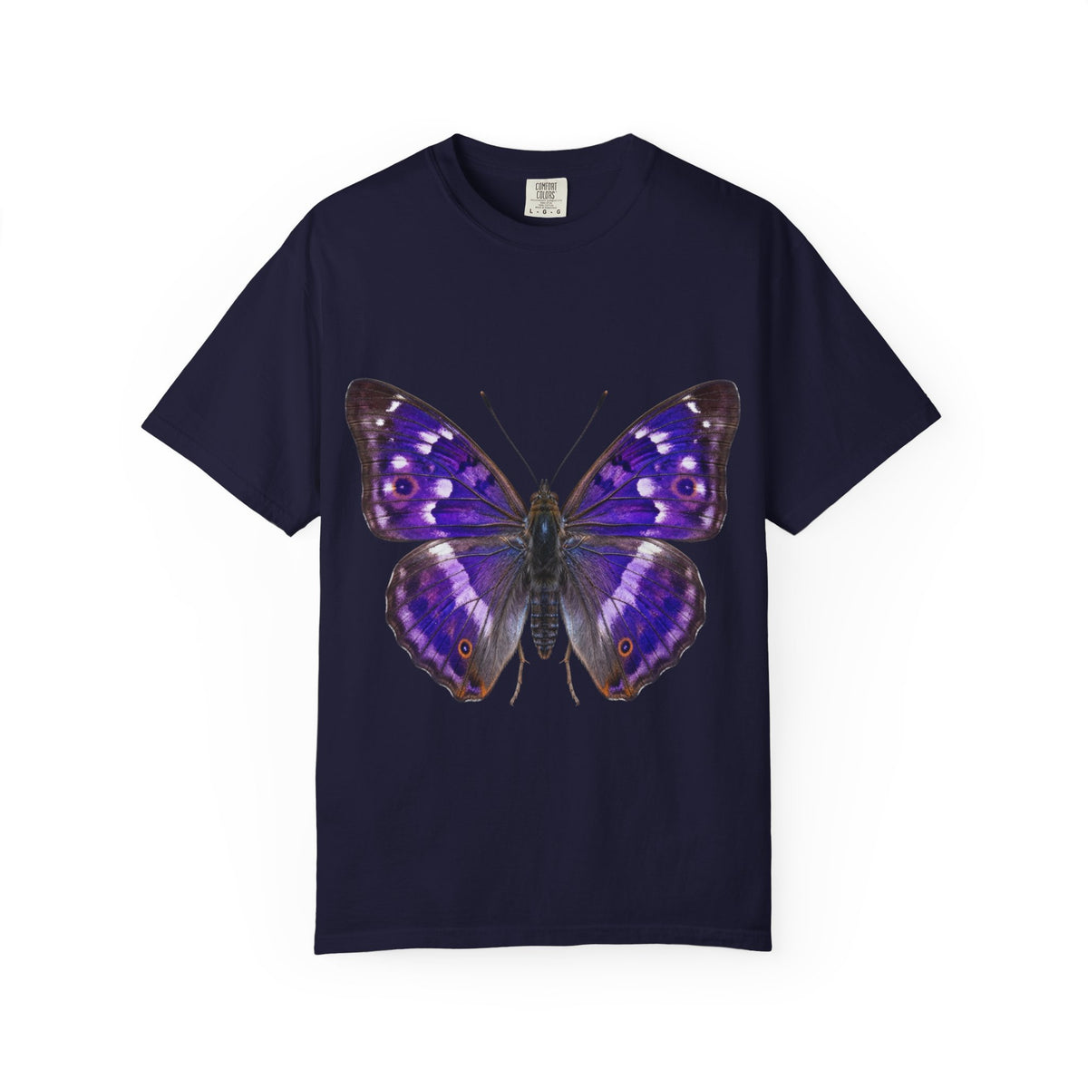 Purple Butterfly T-Shirt — Vibrant Vintage Moth Graphic Tee