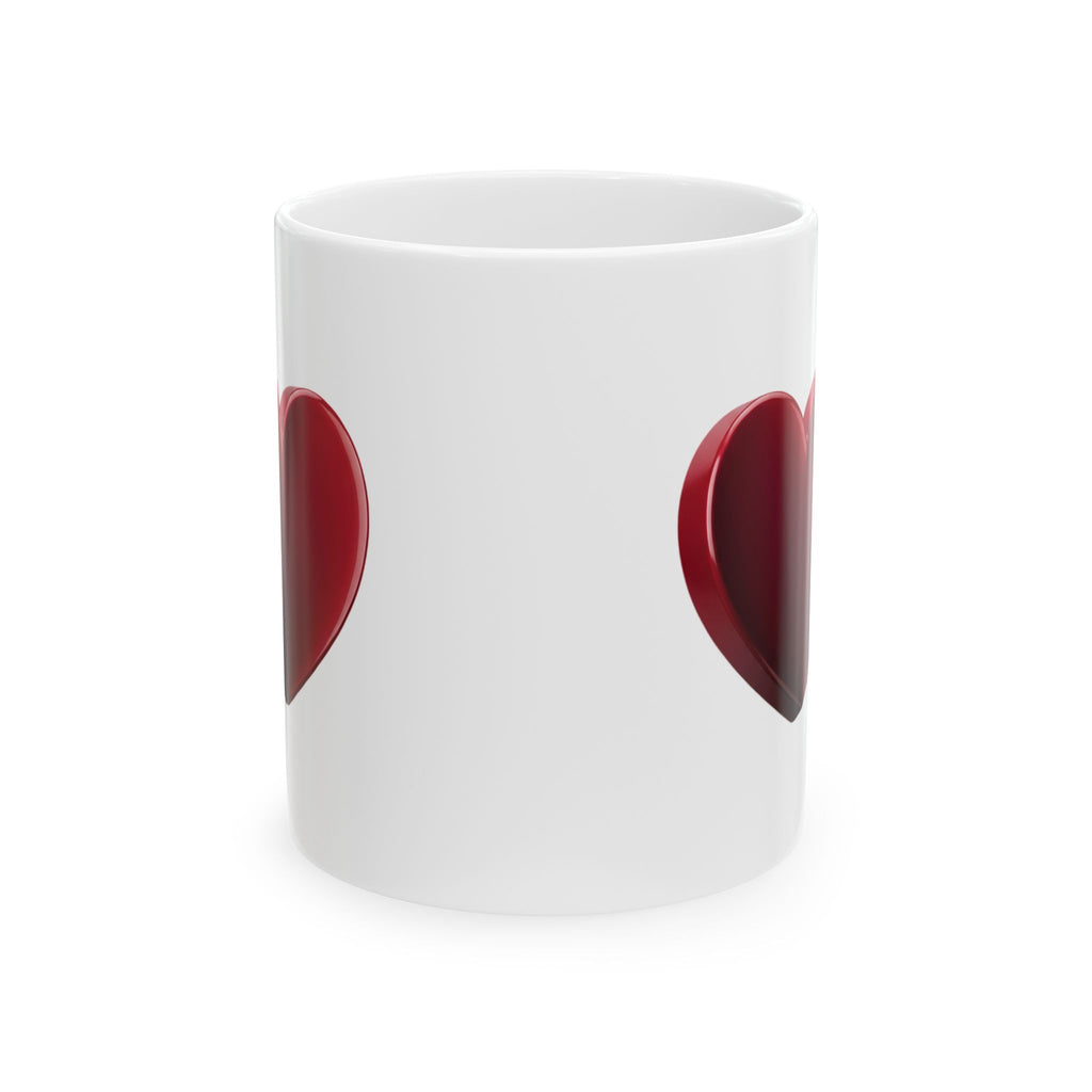 Red Heart Ceramic Mug — Romantic Valentine’s Coffee Cup (11oz, 15oz)