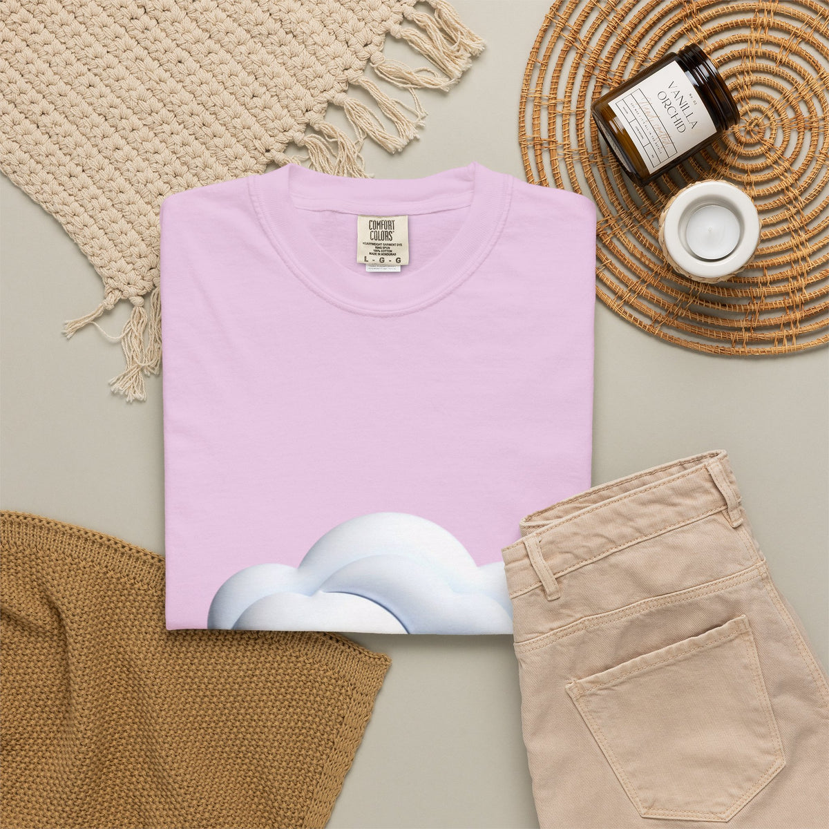 Cloud Graphic T-Shirt — Soft Dreamy Cloud Design