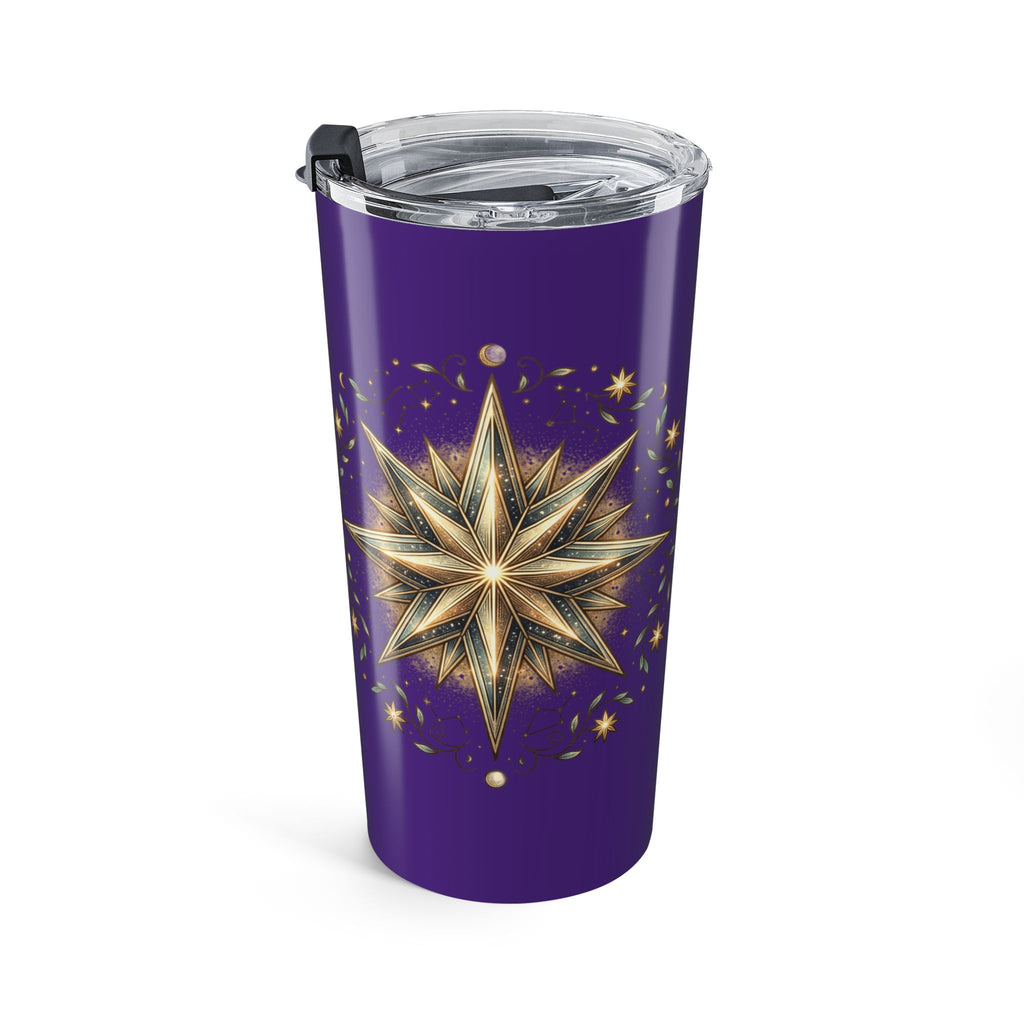 Star Print Dark Purple Insulated Tumbler 20oz