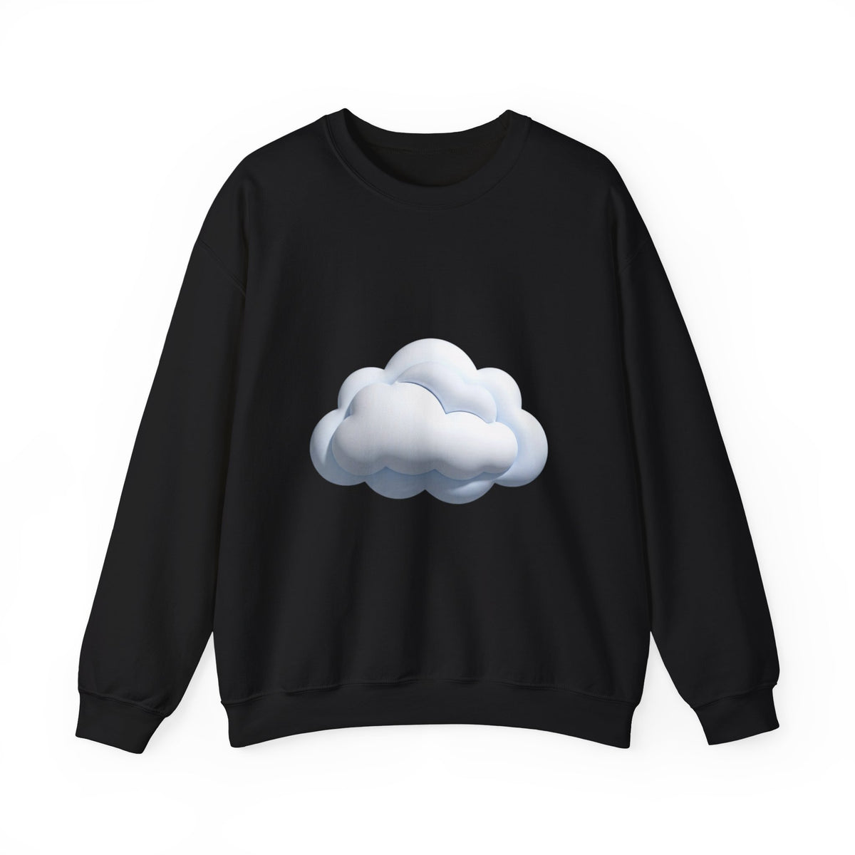 Cloud Graphic Sweatshirt — Soft White Cozy Crewneck