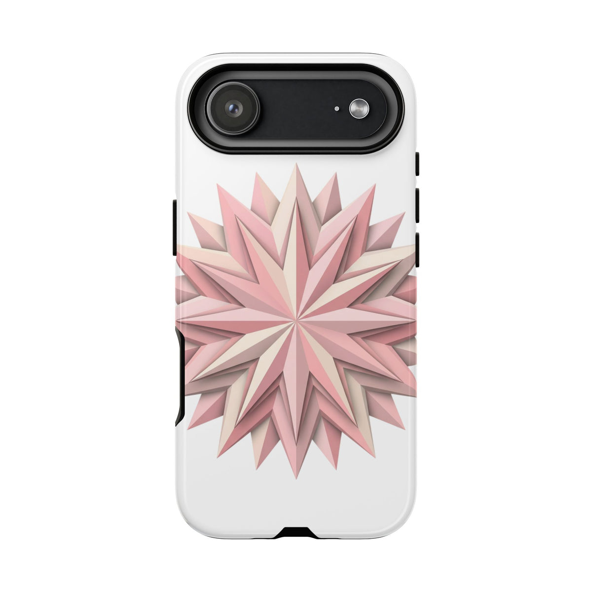 Pink Geometric Star Phone Case — Tough Protective iPhone Cover