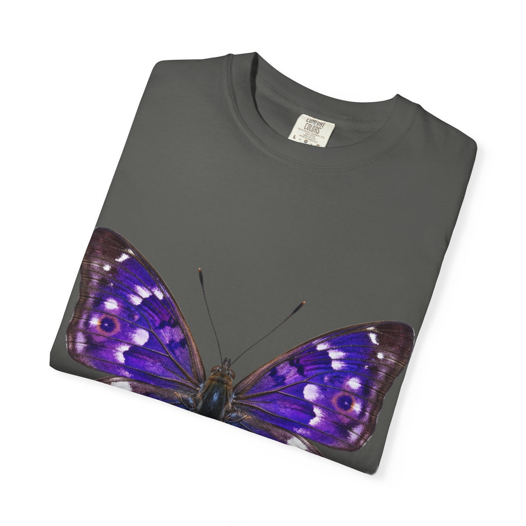 Purple Butterfly T-Shirt — Vibrant Vintage Moth Graphic Tee