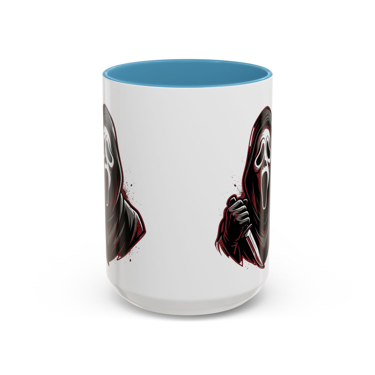 Scream Mask Accent Coffee Mug — Horror Killer Design (11/15oz)