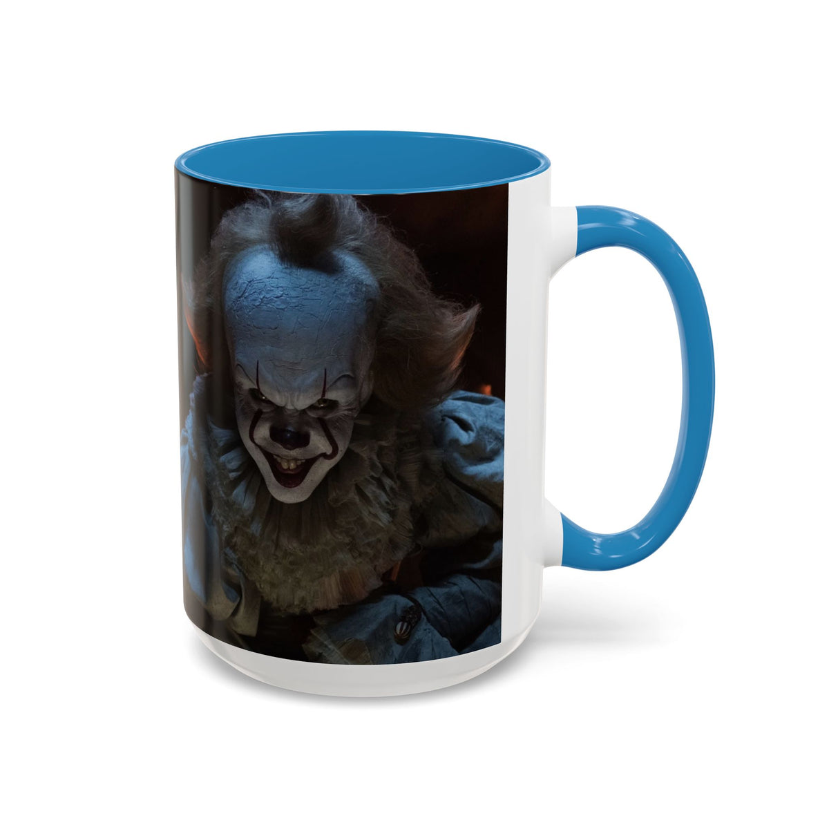 Creepy Pennywise Horror Coffee Mug — Scary Clown Accent Mug (11/15oz)