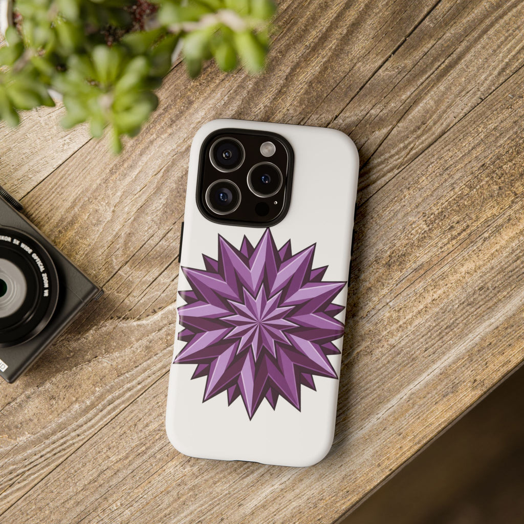 Purple Geometric Star Phone Case