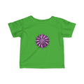 Infant Tee — Purple Starburst Floral Graphic Baby Shirt