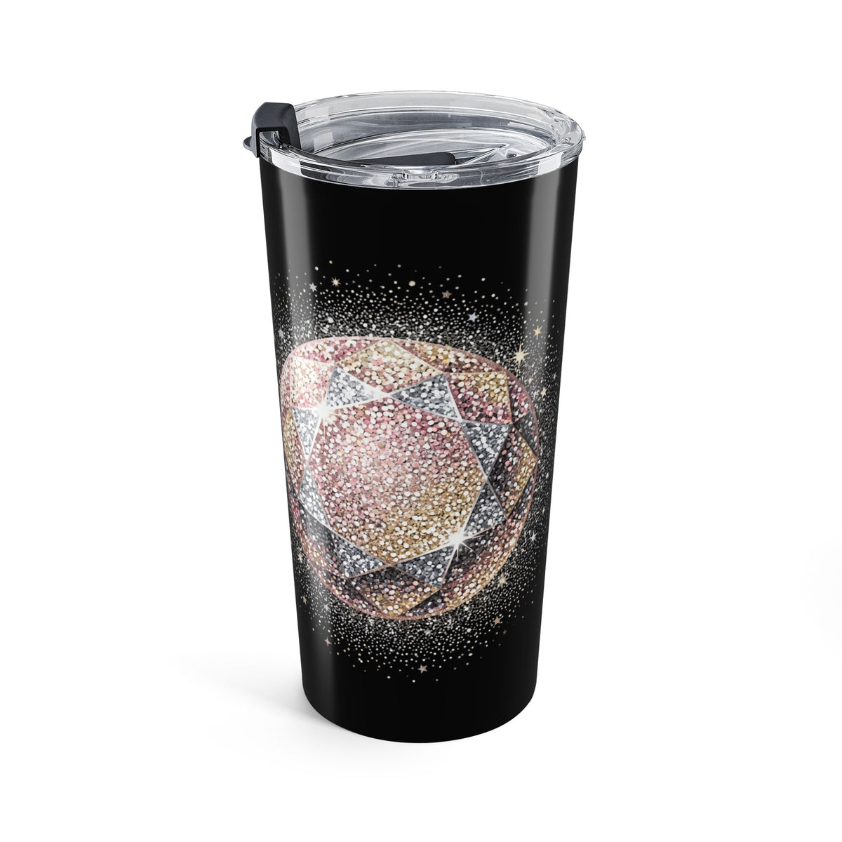 Glittery Black Tumbler 20oz