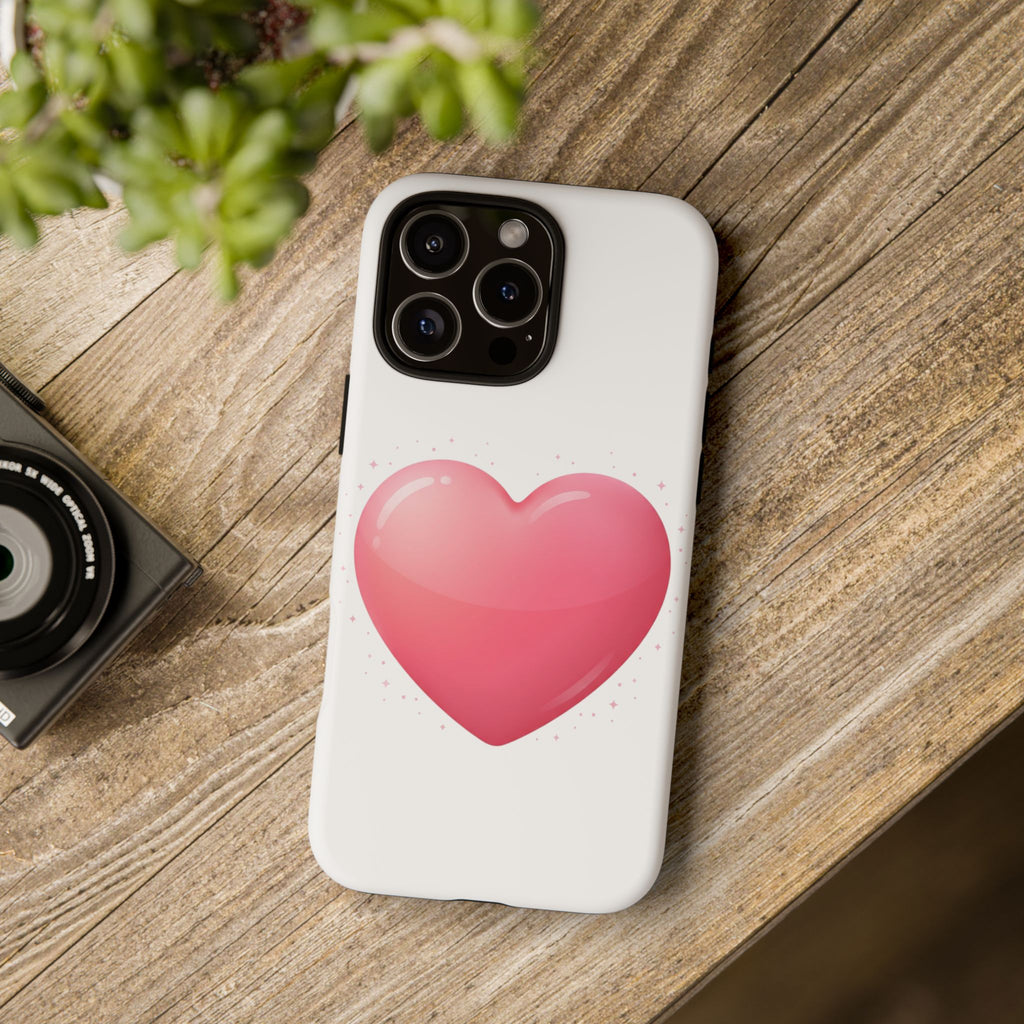 Heart Emoji Tough Case — Cute Pink Heart Phone Case for iPhone & Android