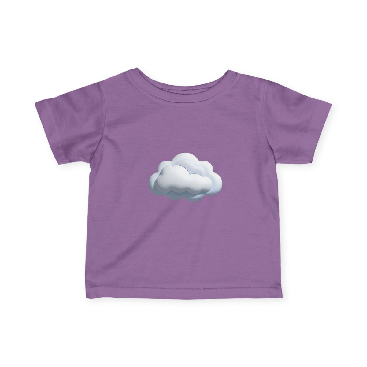 Baby Tee with Soft Cloud Graphic — Infant Cloud Print Shirt