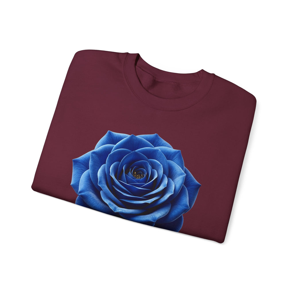 Blue Rose Crewneck Sweatshirt