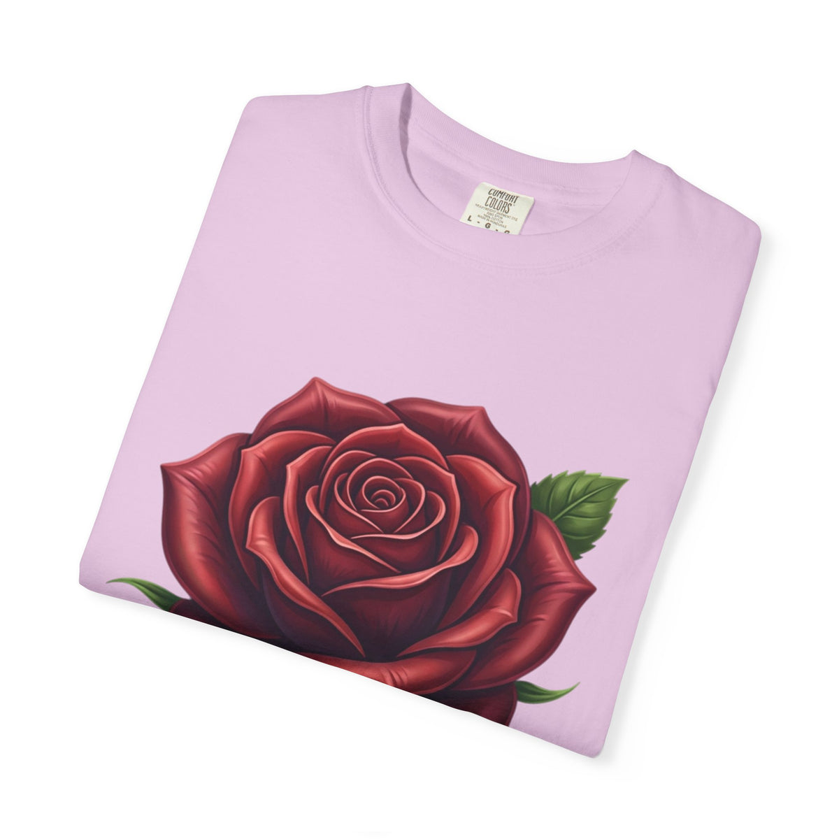 Rose Graphic T‑Shirt — Large Red Rose Floral Tee