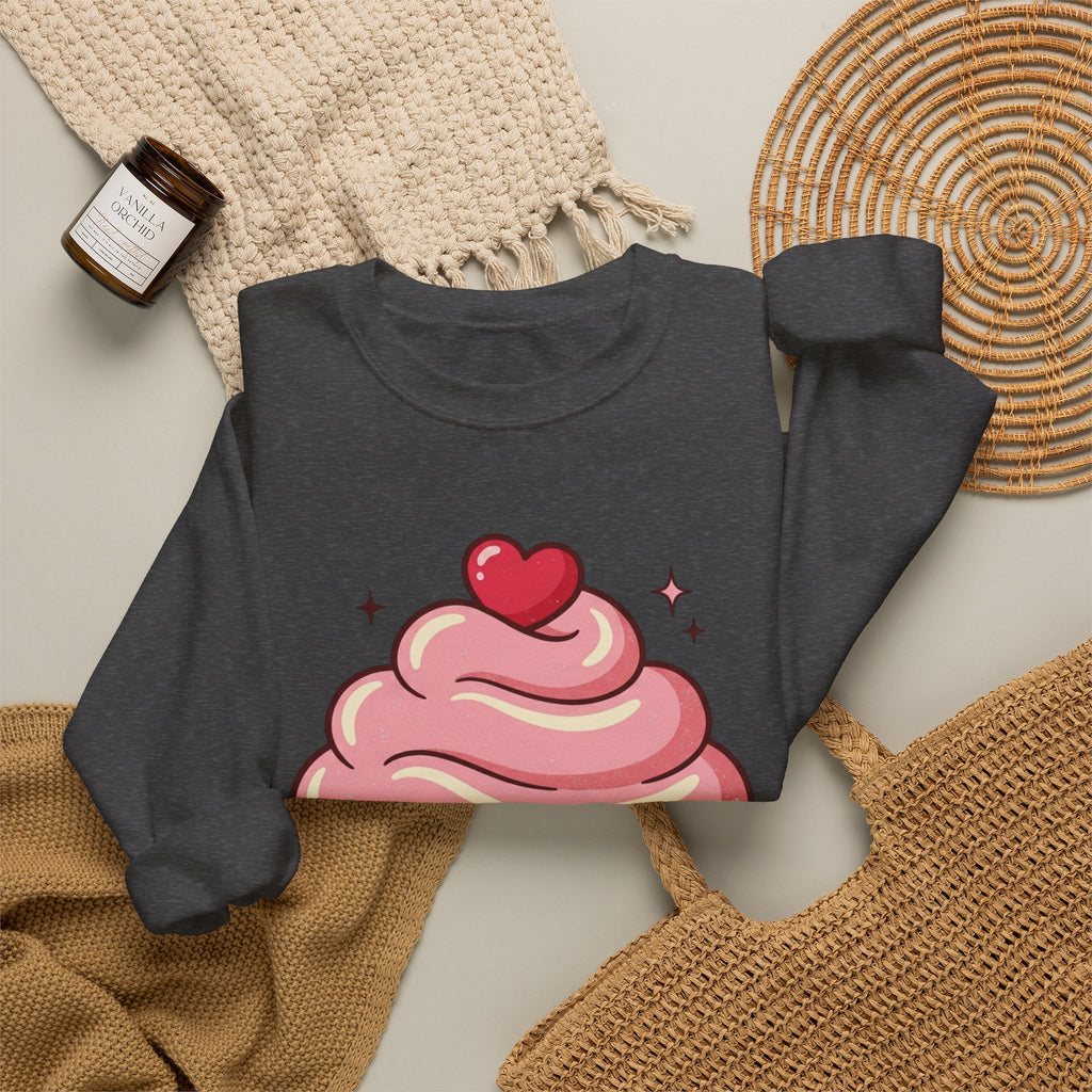Pink Cupcake Unisex Heavy Blend™ Crewneck Sweatshirt
