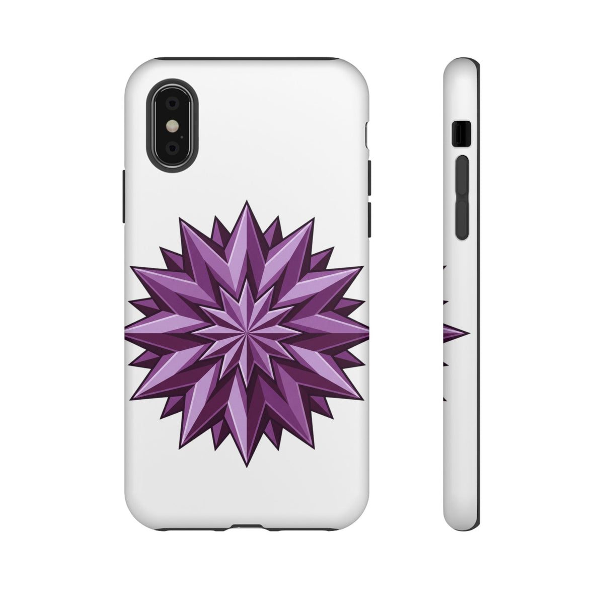 Purple Geometric Star Phone Case