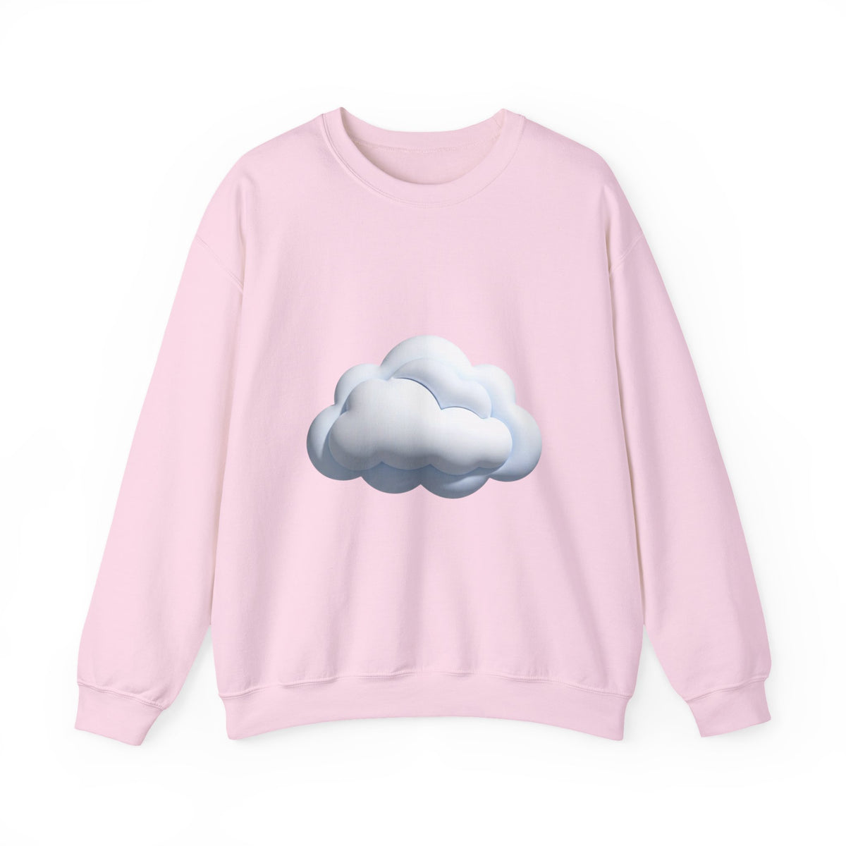 Cloud Graphic Sweatshirt — Soft White Cozy Crewneck