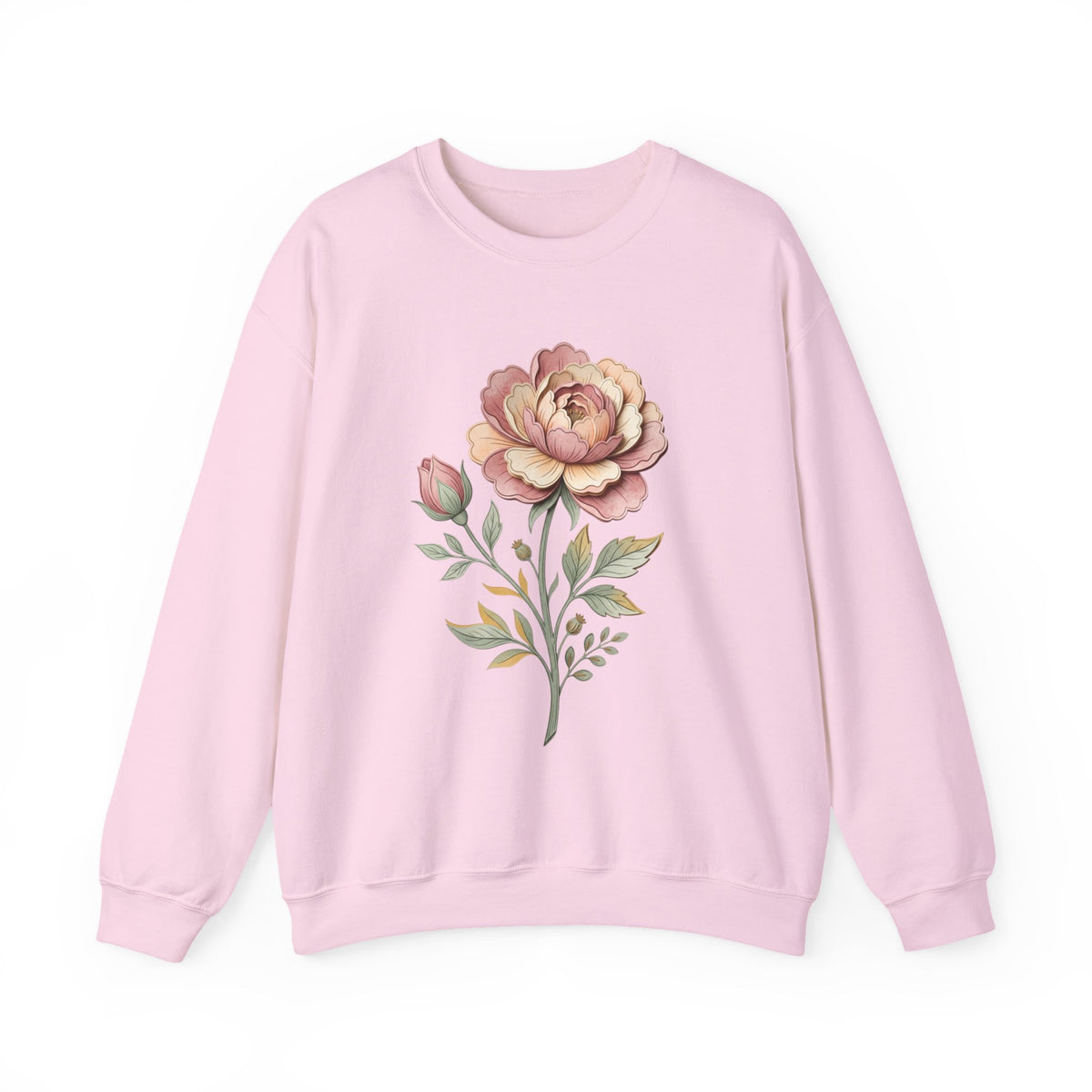 Floral Rose Crewneck Sweatshirt
