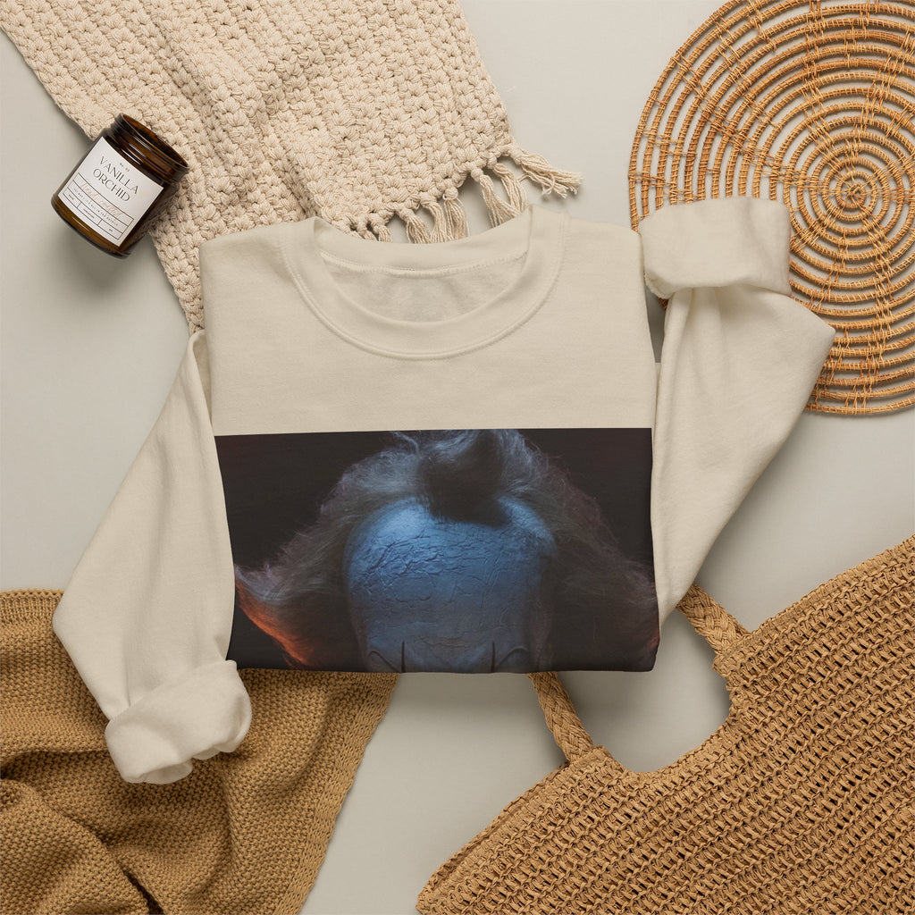 Horror Clown Crewneck Sweatshirt — Scary Pennywise Portrait