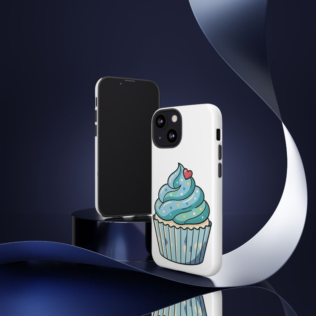 Blue Cupcake Tough Phone Cases
