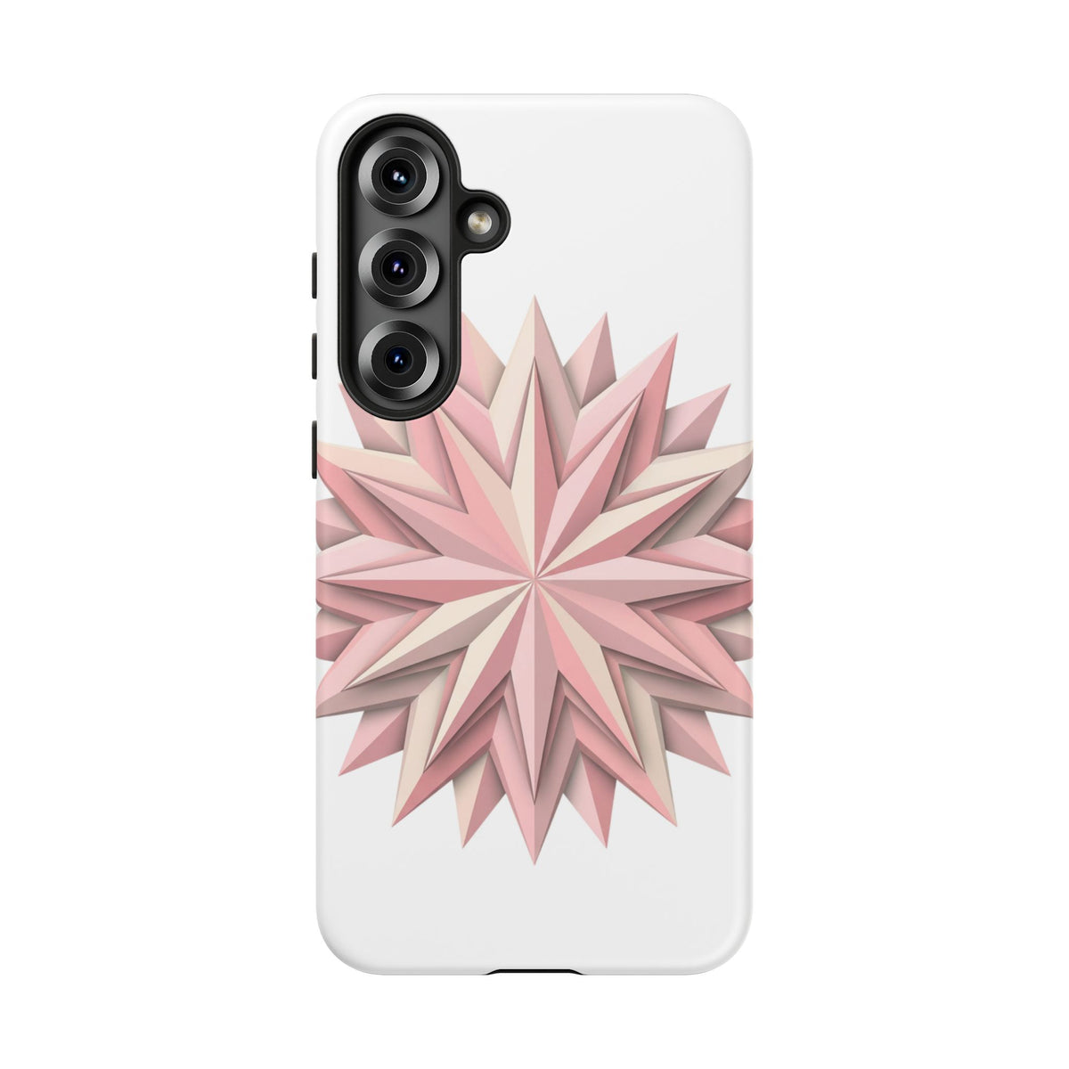 Pink Geometric Star Phone Case — Tough Protective iPhone Cover