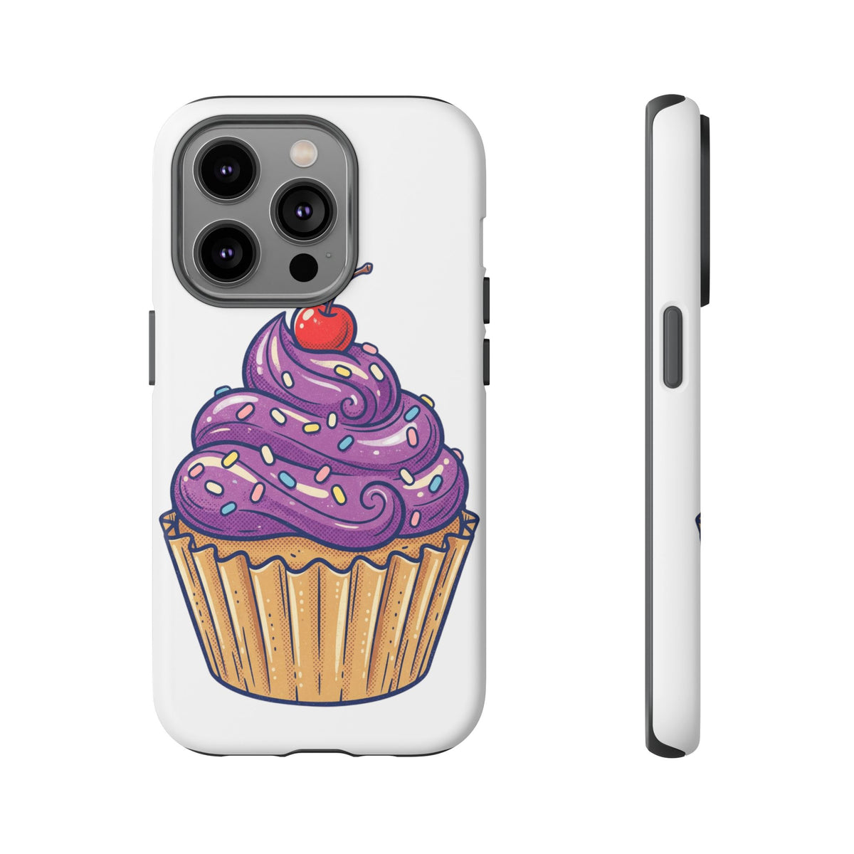 Purple Cupcake Tough Phone Cases