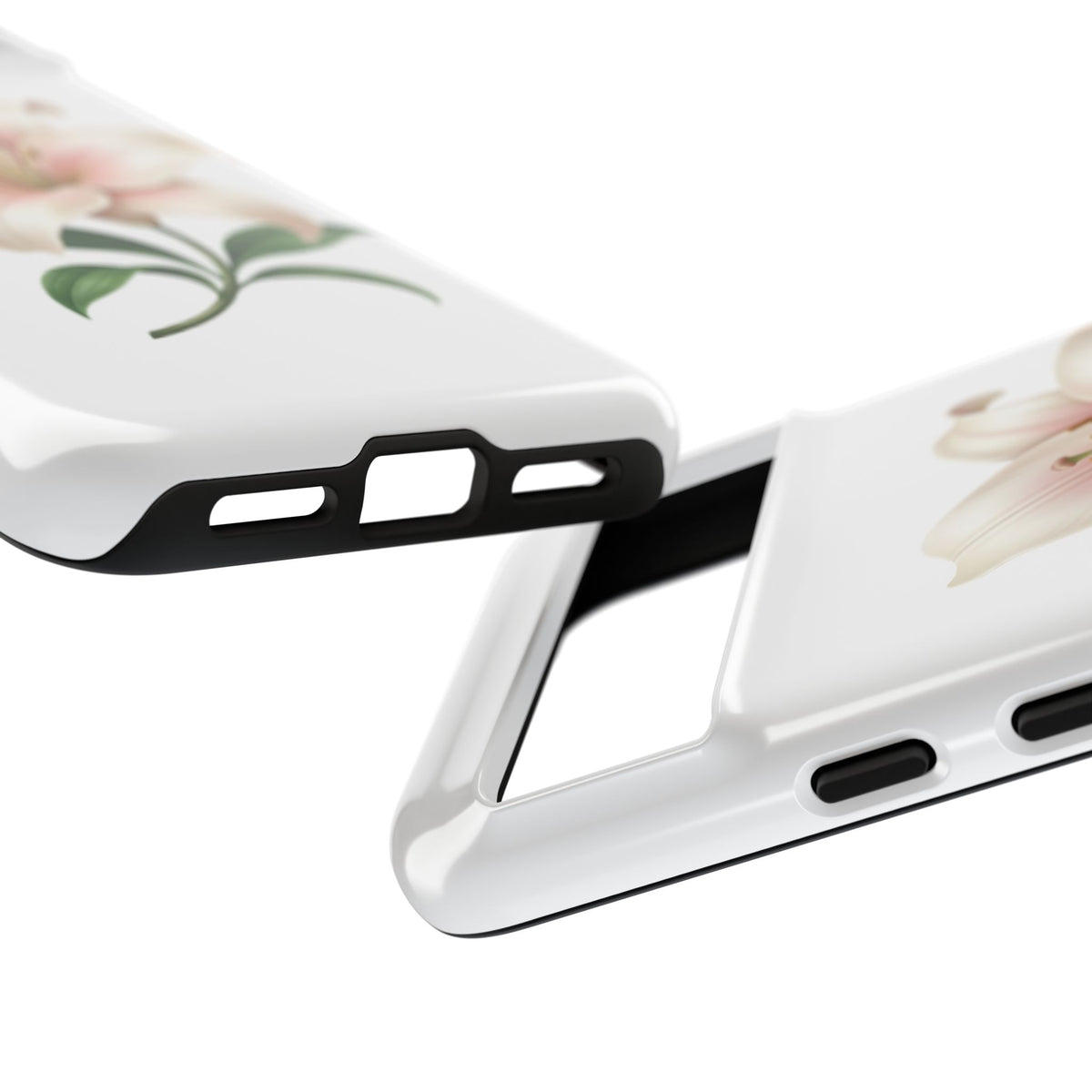 Floral Lily Phone Case — Pink Lily Tough Protective Cover