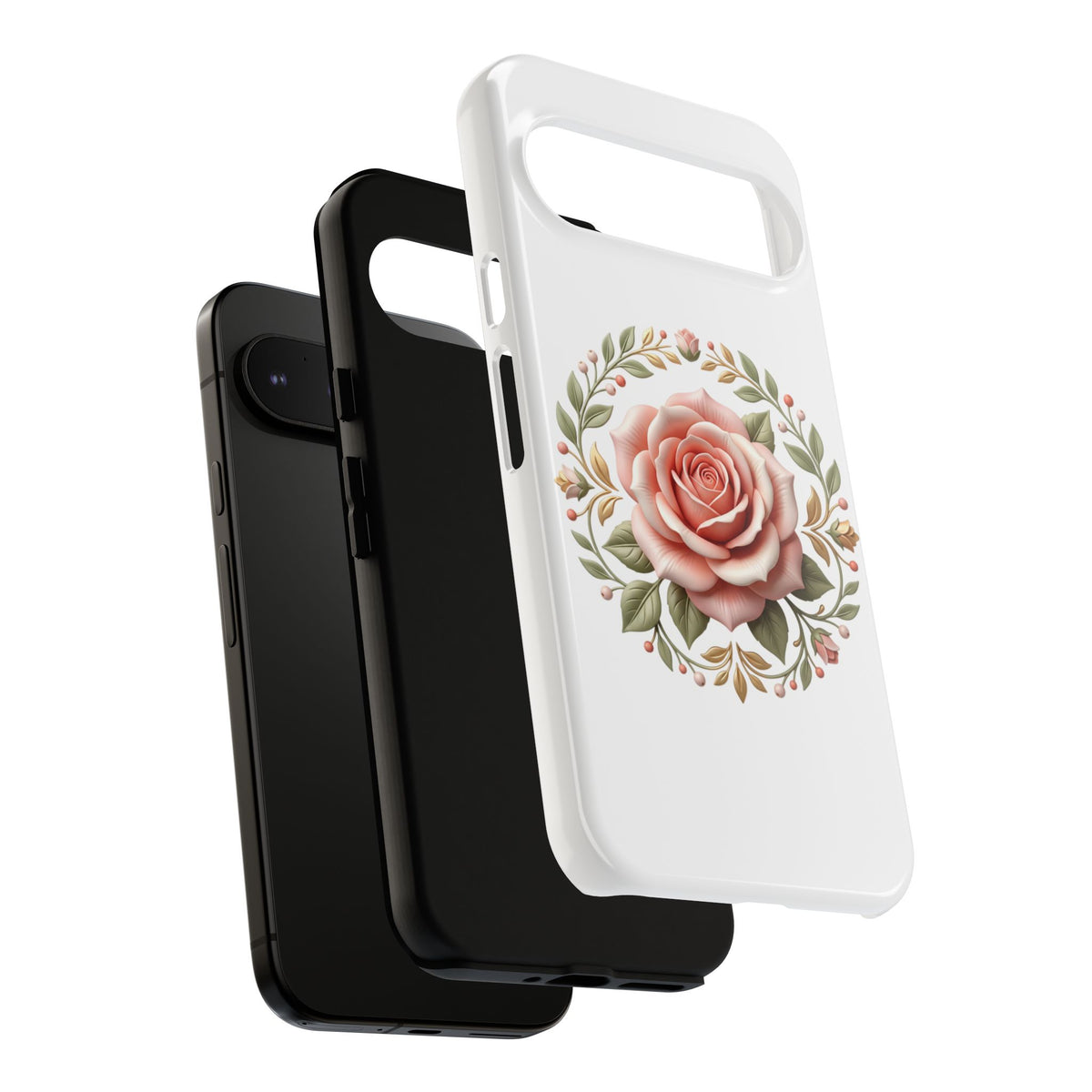 Floral Rose Wreath Tough Phone Case