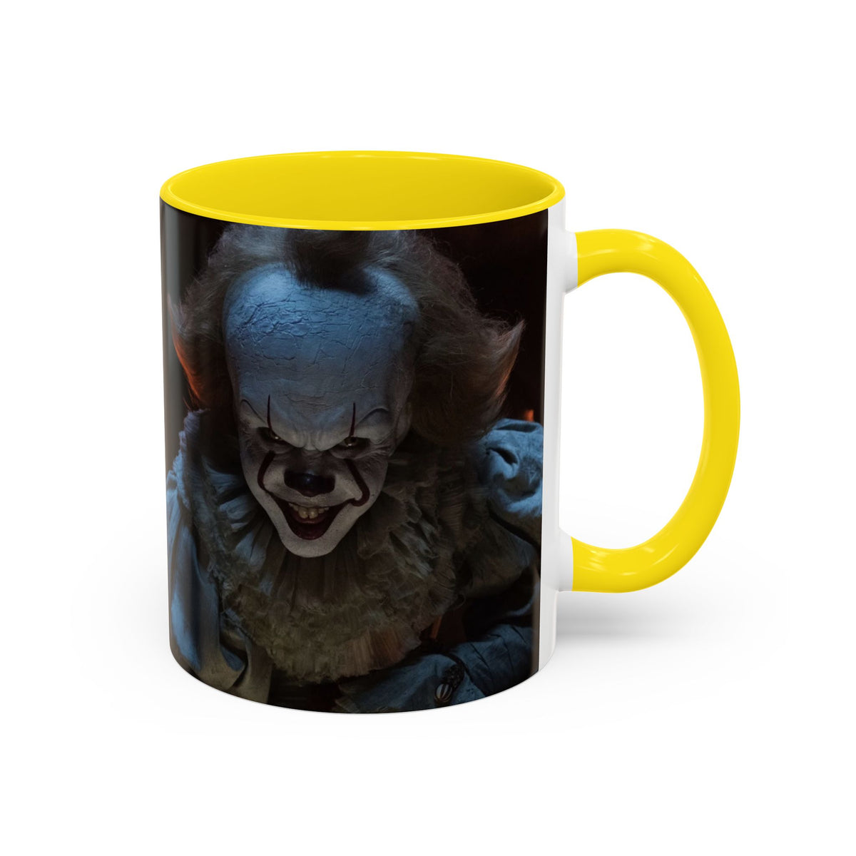 Creepy Pennywise Horror Coffee Mug — Scary Clown Accent Mug (11/15oz)