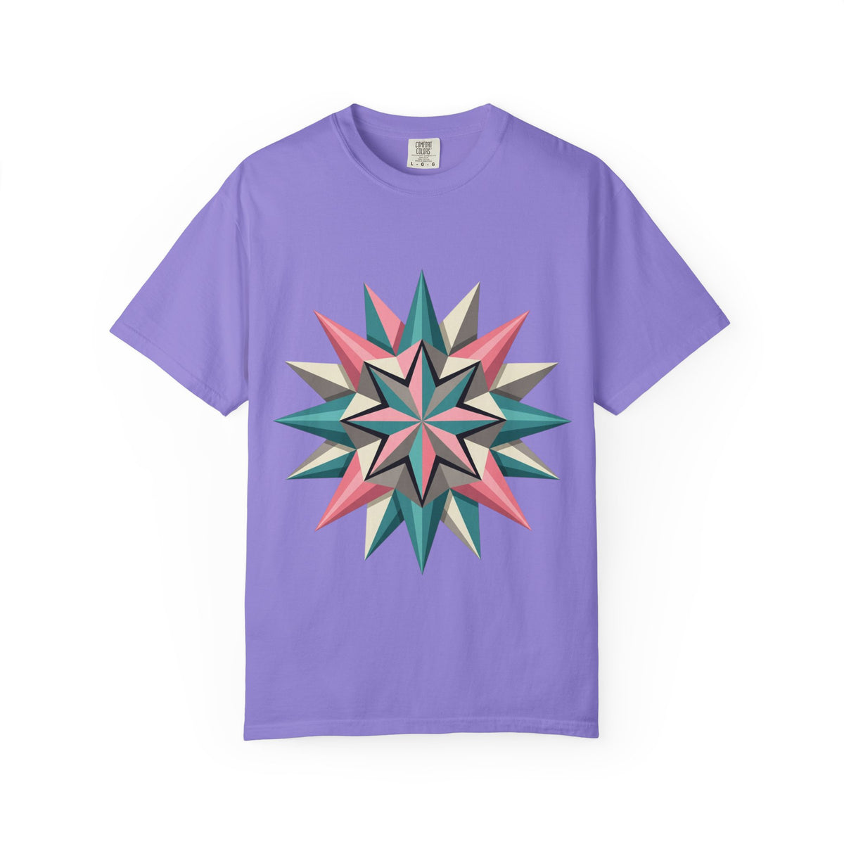 Geometric Starburst Graphic T-Shirt
