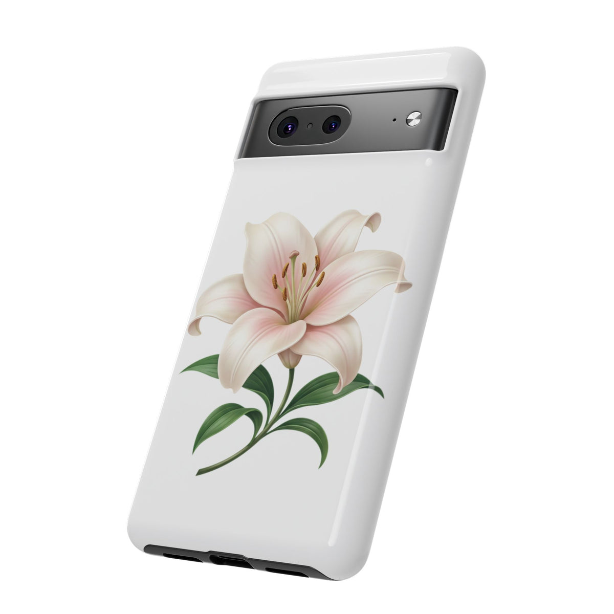 Floral Lily Phone Case — Pink Lily Tough Protective Cover
