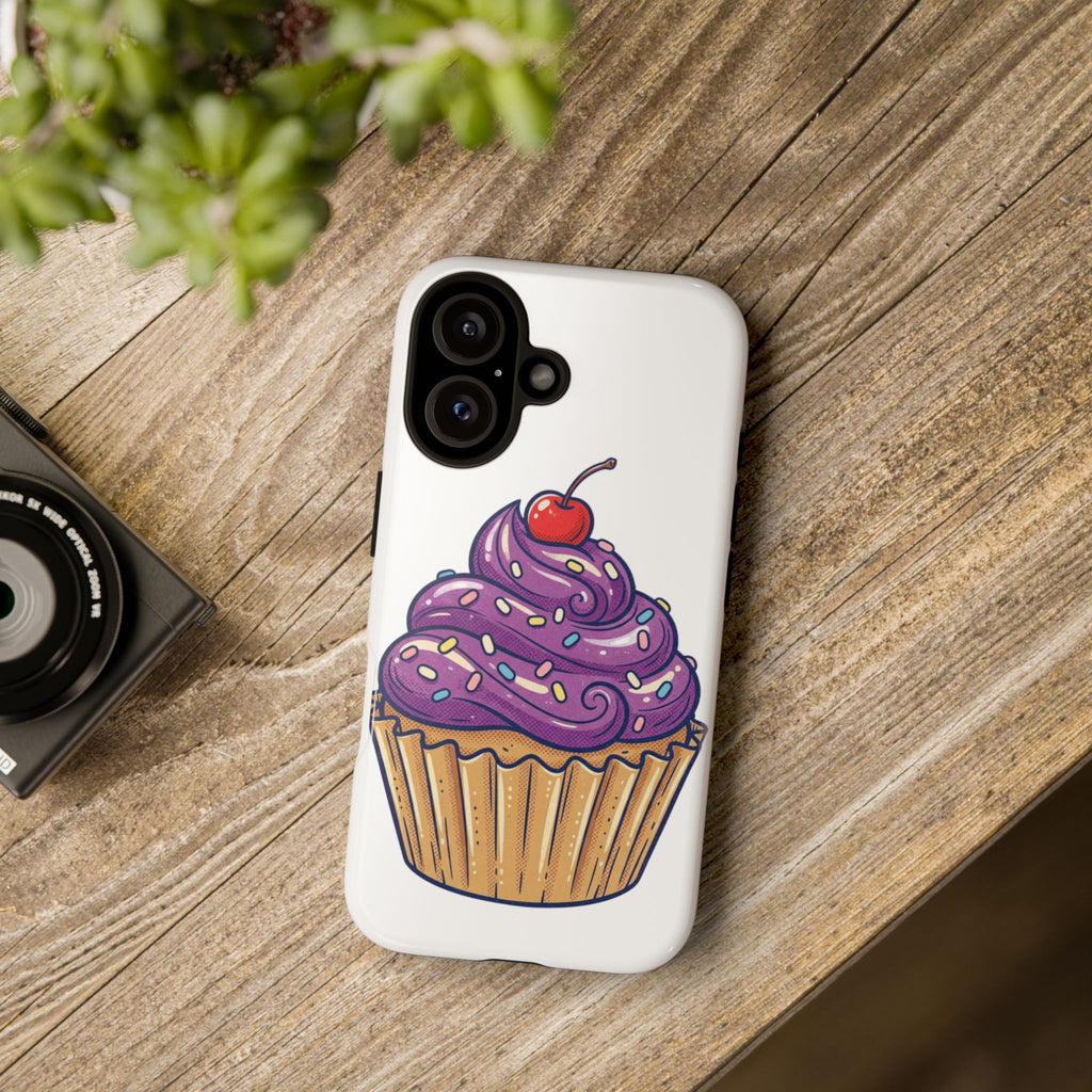 Purple Cupcake Tough Phone Cases