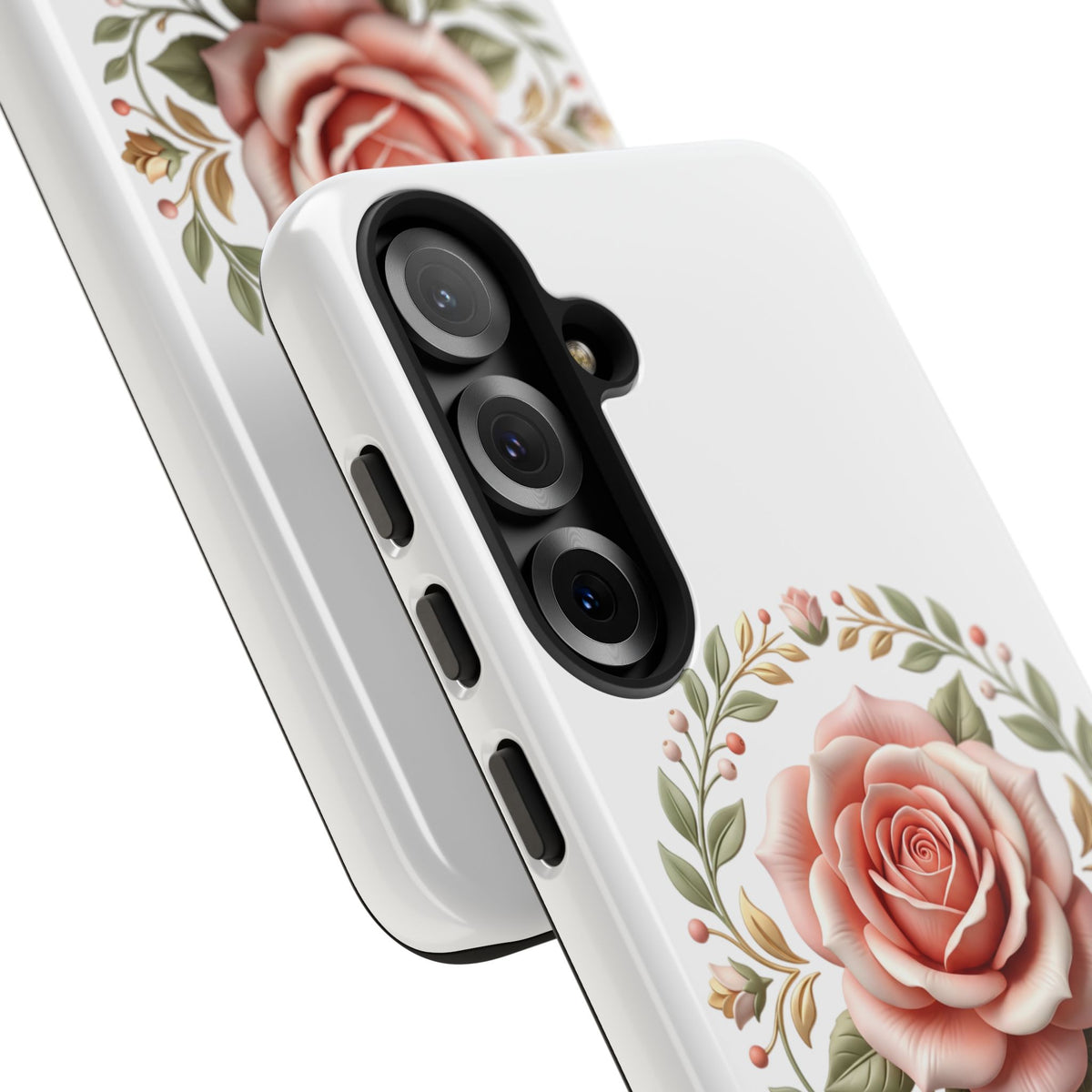 Floral Rose Wreath Tough Phone Case