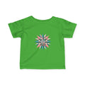 Infant Tee with Pastel Starburst Quilt Design