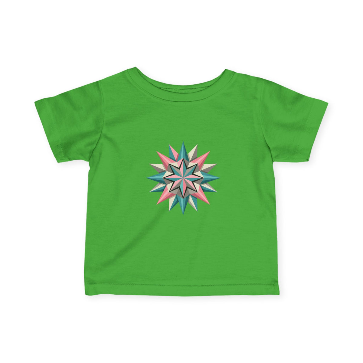 Infant Tee with Pastel Starburst Quilt Design