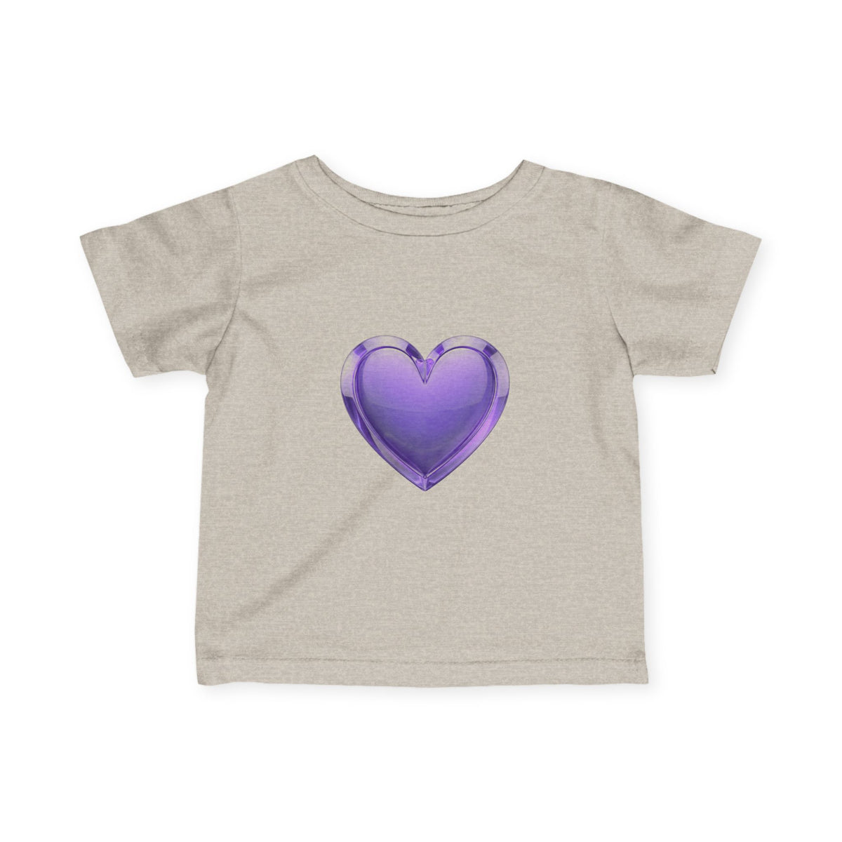 Infant Tee — Shiny Purple Heart Baby T-Shirt