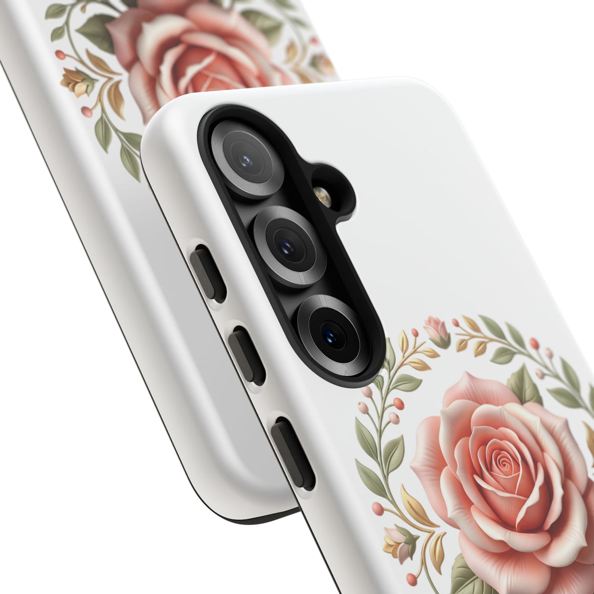 Floral Rose Wreath Tough Phone Case