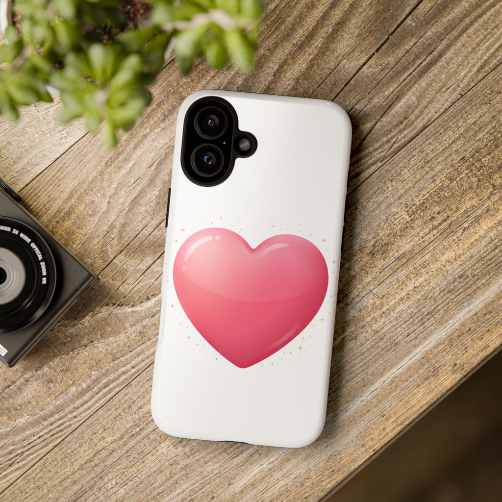 Heart Emoji Tough Case — Cute Pink Heart Phone Case for iPhone & Android