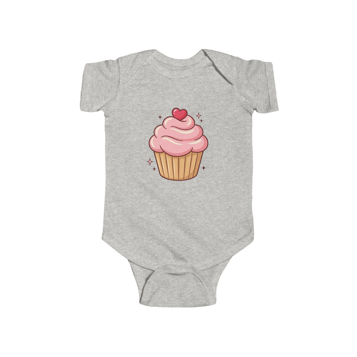 Pink Cupcake Infant Fine Jersey Bodysuit