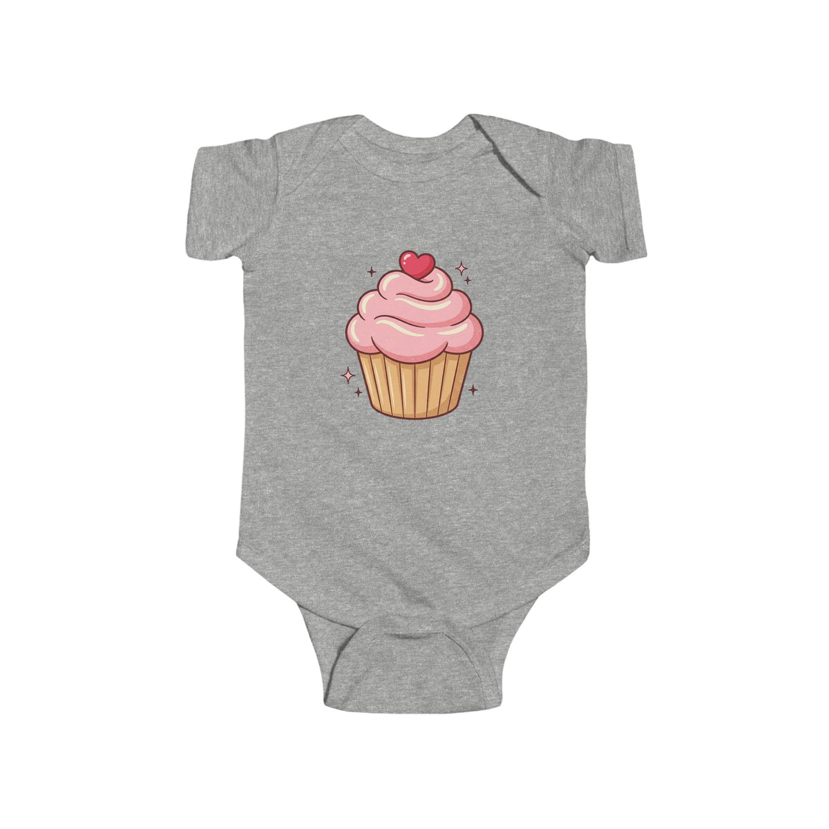 Pink Cupcake Infant Fine Jersey Bodysuit