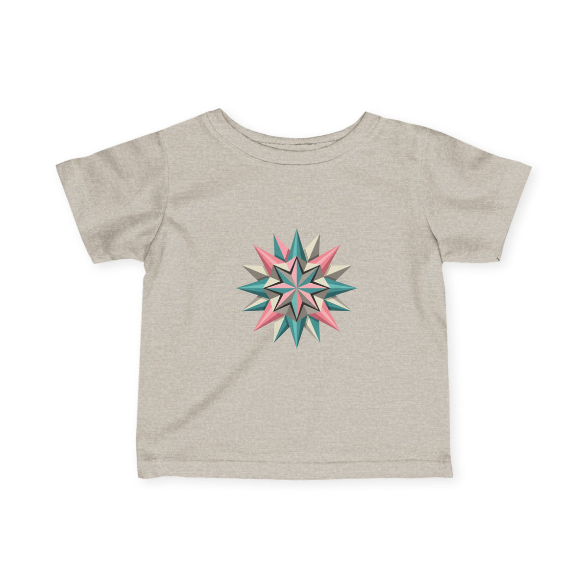 Infant Tee with Pastel Starburst Quilt Design