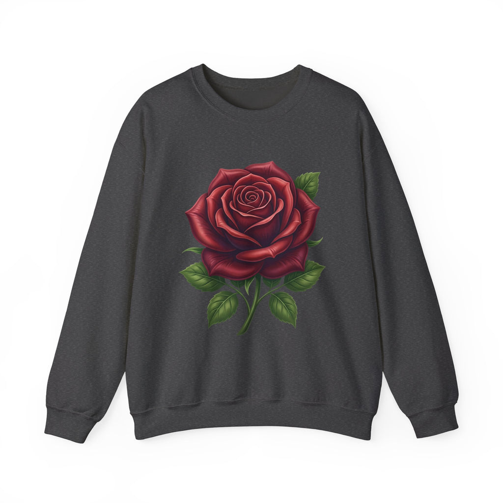 Rose Graphic Crewneck Sweatshirt