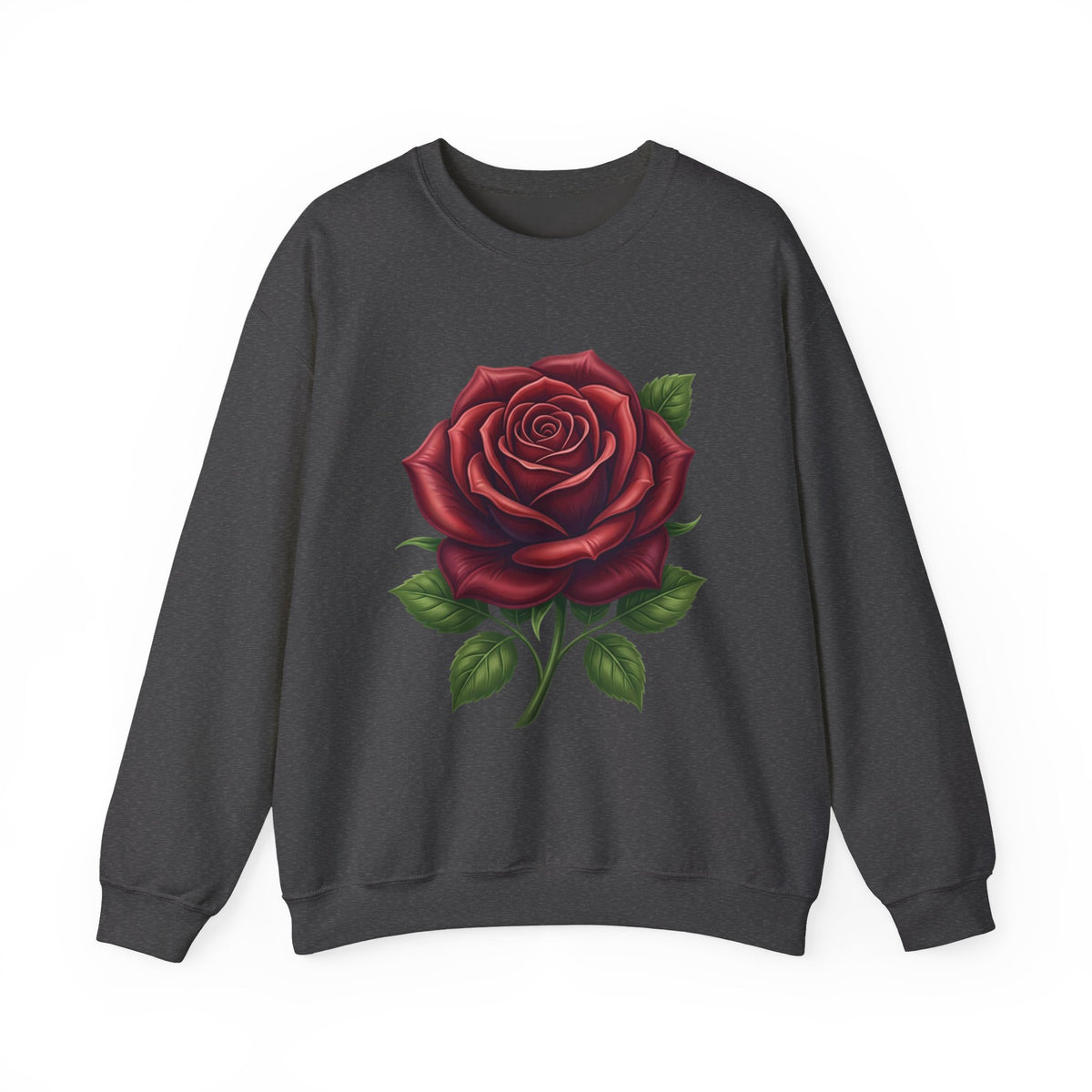 Rose Graphic Crewneck Sweatshirt