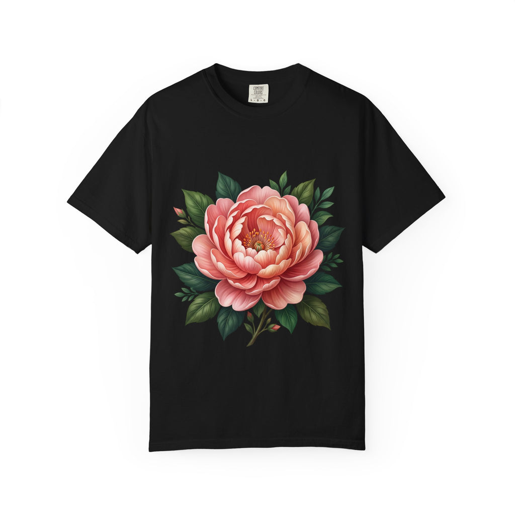 Peony Bloom T-Shirt — Vintage Floral Graphic Tee
